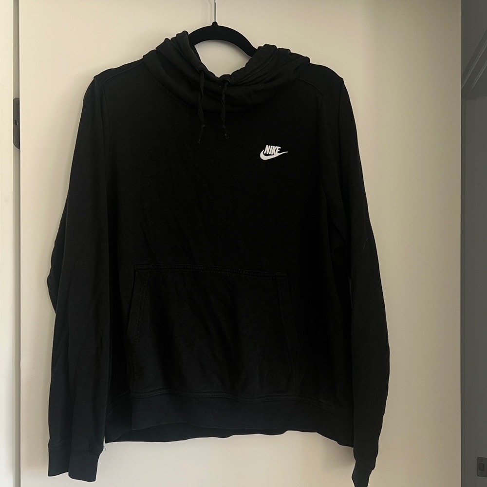 Nike cowl neck hoodie - black - size Large